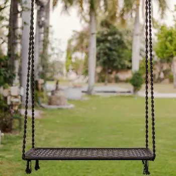 Качели для взрослых/Jhula для взрослых/2-местные качели премиум-класса для взрослых/кресло-качели/подвесные качели-гамак для балкона коричневый