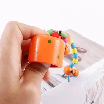 Качели Милые Деревянные Пазлы Мультяшные Животные Сад Красочный Деревянный Жираф Качающийся Танцующий Жираф Игрушка Random color