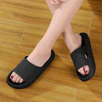 Качели повседневные летние сандалии № 33 лето 2024 мужские резиновые тапочки оригинальный бренд теннисная обувь для мужчин лодочный теннис высокие подошвы 5 чёрный