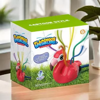 Качели-разбрызгиватель Фламинго Игрушечный костюм Летний сад Детская водная игрушка для игр Flamingos and Balls
