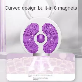 Качели, сильная несущая домашняя вращающаяся удобная массажная доска с большим принтом для ног, оборудование для фитнеса, пластина для похудения талии