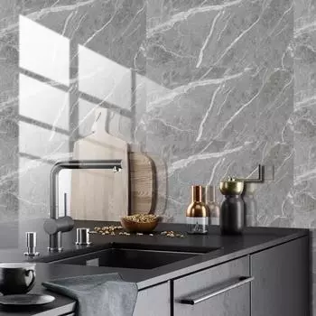 Качественная имитация керамической плитки, алюминиево-пластиковая доска, настенный клей, пенопласт, обои из ПВХ, декор, самоклеящаяся наклейка на стену 30x15cm 8pcs