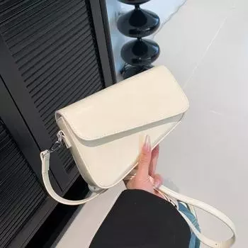 Качественная винтажная сумка через плечо для женщин в стиле ретро, однотонная сумка-мессенджер с клапаном, роскошный дизайнерский кошелек и сумочка 22x14x5.5cm