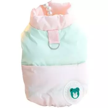 Качественная зимняя одежда для собак, осенняя толстая куртка для домашних животных Macaron, наряд для маленькой собаки, плюшевая куртка для домашних животных, пальто XS