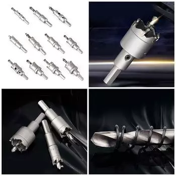 Качественное сверло для резки отверстий, универсальное сверхмощное сверло с наконечниками из карбида вольфрама для металла и дерева 16