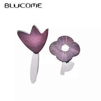 Качественные акриловые броши из саппе с цветком Blucome для женщин и мужчин, модные зажимы для воротника из ацетатного волокна коричневый