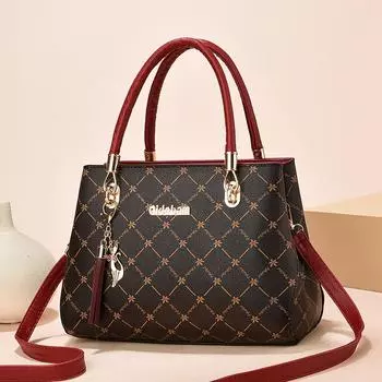 Качественные кожаные женские сумки женские винтажные печатные сумки-мессенджеры тоут Бостонская сумка через плечо женские сумки для шопинга через плечо 28x14x20cm