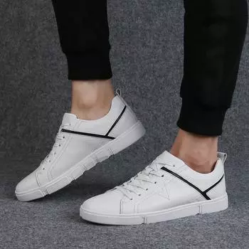 Качественные модные мужские кроссовки, классические дышащие легкие прогулочные туфли из натуральной кожи, мужская обувь, повседневная обувь на шнуровке класса люкс 45