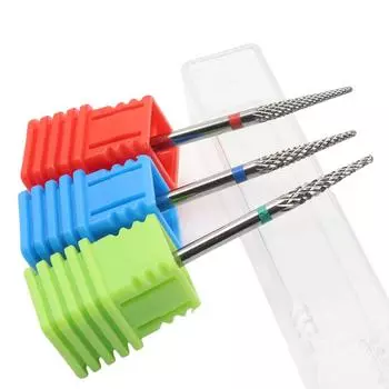 Качественные сверла для ногтей из карбида вольфрама для удаления омертвевшей кожи 3/32 Профессиональные безопасные сверла для ногтей из карбида для очистки мозолей