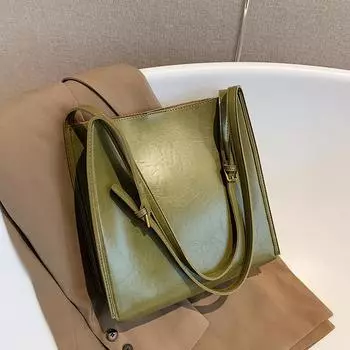 Качественные женские сумки-тоут, блестящая кожаная сумка-шоппер через плечо, ретро-сумка для покупок большой емкости, роскошная дизайнерская дамская сумочка 29x30x10cm