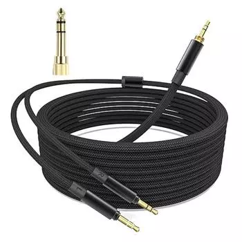 Качественный 3,5-миллиметровый кабель для гарнитуры T1 2nd/T5P 2nd Провод для наушников Улучшает игровой опыт Долговечный нейлоновый плетеный шнур