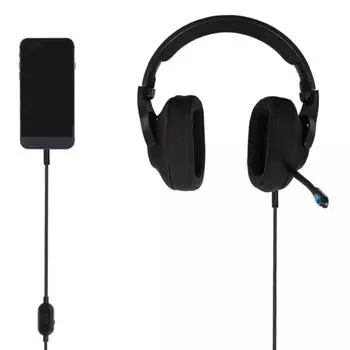 Качественный 3,5-мм кабель для наушников G433 Провод для наушников Улучшите свои игровые ощущения Долговечный нейлоновый плетеный шнур