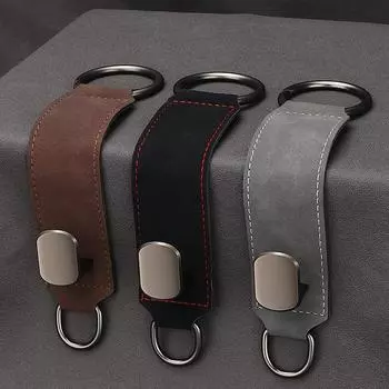 Качественный автомобильный крючок для подголовника из замши премиум класса, крючок для подвешивания на заднее сиденье, 10 кг, большой грузоподъемный крючок из сплава, универсальная вешалка чёрный