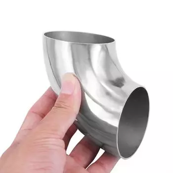 Качественный фитинг колена выхлопной трубы из нержавеющей стали 63 мм под углом 90 градусов