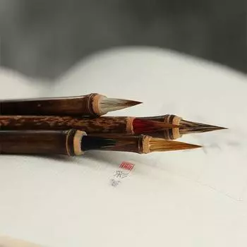 Качественный волчий волос, четкий художник для рисования, китайские кисти для каллиграфии, кисти для рисования, практическая кисть для письма