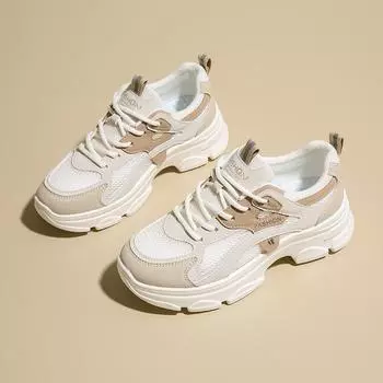 Качественный выбор 2025 года, стационарный магазин, сетчатая спортивная обувь, сверхлегкая женская обувь на шнуровке, для студентов, всесезонные спортивные кроссовки для бега на открытом воздухе 35