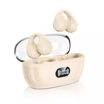 Качественный звук с эффектом погружения Bluetooth-наушники с беспроводной костной проводимостью, воздушные ушные клипсы EDR-звуковые наушники ENC с шумоподавлением, которые не блокируют ваш открытый звук
