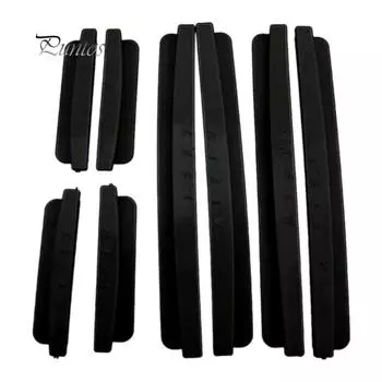Качество жизни автомобиля, 8 шт., универсальная автодверная кромка, защита бампера, защитная крышка, молдинг, накладка, полоса чёрный