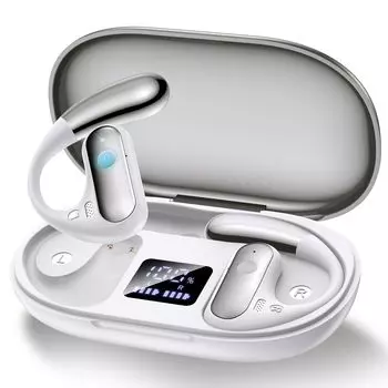 Качество звука улучшенные беспроводные наушники Bluetooth наушники открытого типа Bluetooth наушники с лучшим качеством звука драйвер Bluetooth открытые наушники белый