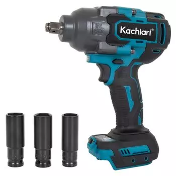 Kachiari перезаряжаемый удар мощный 18 В крутящий момент как для движения вперед, так и для оснащения бесщеточным неконтролируемым колесом с максимальным крутящим моментом и бесщеточным колесом с шиной