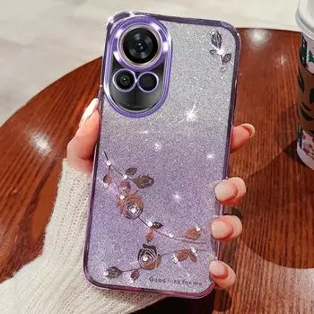 KADEM Чехол для Huawei nova 13 Цветок ТПУ Гибкий Градиентный Чехол для Телефона Purple