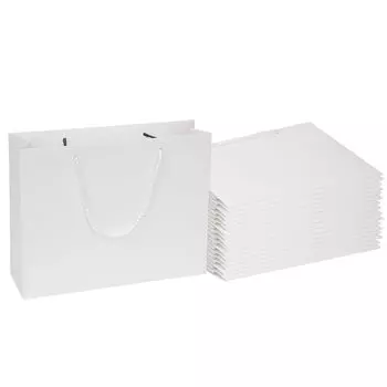 Kaderron Paper Carrying Толстый подарочный пакет из многоразовой бумаги Подарочный очень большой бумажный DIY Упаковка для дня рождения Сумка, Сумка, Тип, [Набор 15] Прочный, долговечный, сумка,