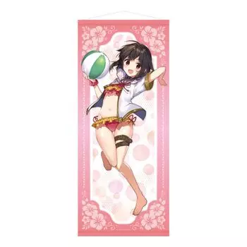 KADOKAWA Благословение на этом замечательном большом гобелене Megumin приблизительно H160 x W70 см, изготовленном из KonoSuba: Мир Божий! ~Летний праздник~ полиэстер,