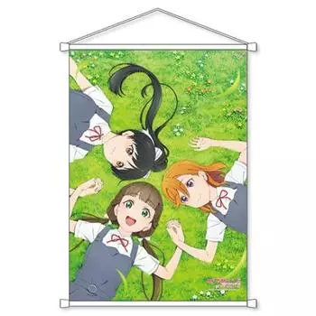 KADOKAWA Love Kanon Shibuya Koi Hazuki Kinako Sakurakoji B2 Tapestry x Made of rare suede Live! Superstar!! Approx. 72.8 51.5cm