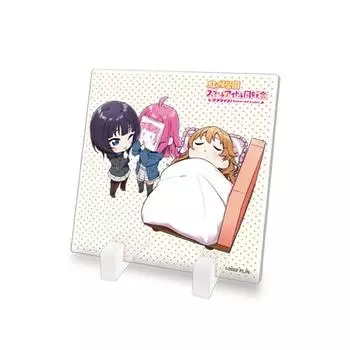 KADOKAWA Love Nijigasaki Academy School Idol Club Миниатюрная акриловая тарелка Карин Каната Рина 100 x 100 мм Акрил Live! Прибл.