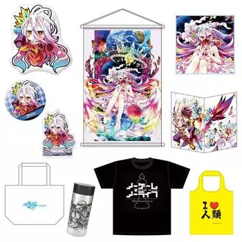 KADOKAWA No Game No Life 10th Anniversary Белый комплект Нетканый материал Замша Полиэстер Микрофибра Сталь Акрил Металл Хлопок Полиэстер Нержавеющая сталь ПП
