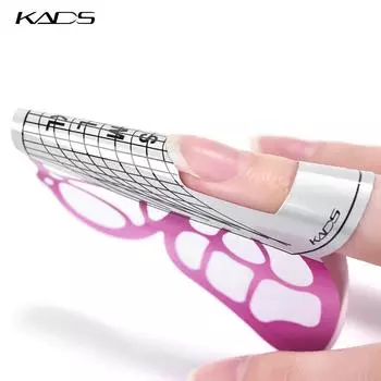 KADS 100 шт./рулон, формы для дизайна ногтей с бабочками, принадлежности для ногтей, инструменты, золотые формы для наращивания ногтей, формы для ногтей для акрилового УФ-геля