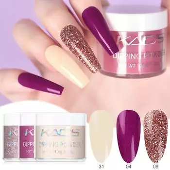 KADS 10 г блестящая пудра для ногтей, 40 цветов, можно выбрать пудру для дизайна ногтей, телесный французский маникюрный салон