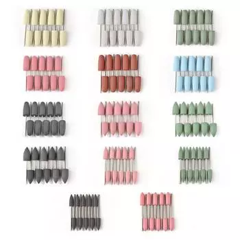 KADS 10 шт./компл. резиновое силиконовое сверло для ногтей фреза для маникюра и педикюра роторный полировщик шлифовальный инструмент инструмент для очистки кутикулы