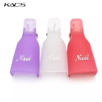 KADS 10 шт./компл. зажимы для замачиваемых колпачков для дизайна ногтей, пластиковый инструмент для ногтей, акриловый УФ-гель для снятия лака, зажим для снятия лака, колпачок, инструмент для ногтей
