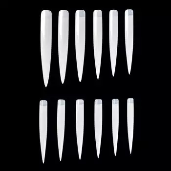 KADS 12 шт. длинные заостренные кончики ногтей маникюр наращивание накладные ногти накладные ногти для салона «сделай сам»