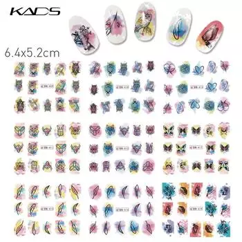 KADS 12 шт./компл. наклейки для ногтей «сделай сам», переводная наклейка для дизайна ногтей, аксессуары для ногтей