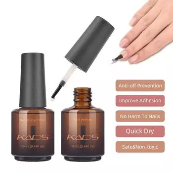 KADS 13 мл дегидратор для подготовки ногтей, грунтовка для ногтей, клей-осушитель, акриловый клей для ногтей, гель-лак для ногтей, долговечный воздушно-сухой лак
