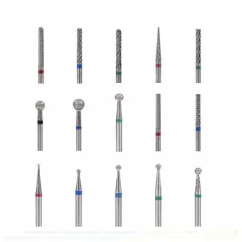 KADS 15 размеров алмазные фрезы маникюрные сверла для ногтей электрическая машина полировка УФ-гель бит для кутикулы педикюр аксессуары для ногтей