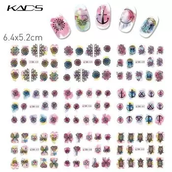 KADS 1 компл. наклейки для дизайна ногтей водная наклейка наклейки для ногтей DIY маникюр украшения для ногтей