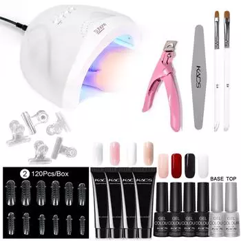 KADS 30 мл набор для наращивания ногтей, строительный гель, акриловый лак для быстрого наращивания ногтей, полилак, набор инструментов для ногтей