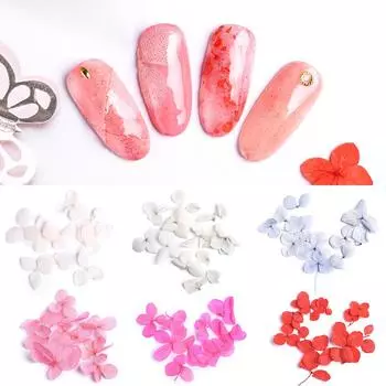 KADS 30 шт./пакет, 6 цветов на выбор, цветок гортензии, украшение для ногтей, многоцветный аксессуар для декора