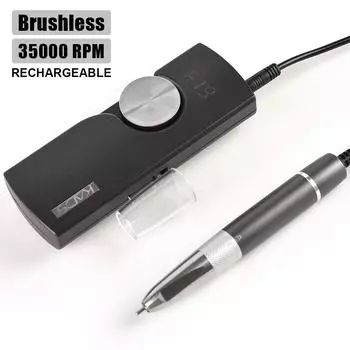 KADS 35000 об/мин, дрель для ногтей, маникюрная машина, маникюрная машина, перезаряжаемый портативный аппарат, малошумная машина для полировки ногтей