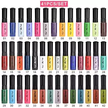 KADS 41 шт., набор лаков для стемпинга ногтей, лак для ногтей, 7 мл, лак для печати, штампы для дизайна ногтей, польские штампы