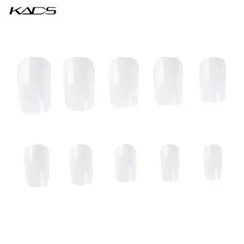 KADS 500 шт., накладные ногти, французские короткие квадратные накладные ногти, маникюр, акриловые ногти, полное покрытие, инструменты для украшения ногтей