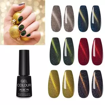 KADS 5 мл лазерный гель-лак для ногтей «кошачий глаз» дизайн ногтей маникюр УФ-гель-лак клей цветной гель-лак для ногтей