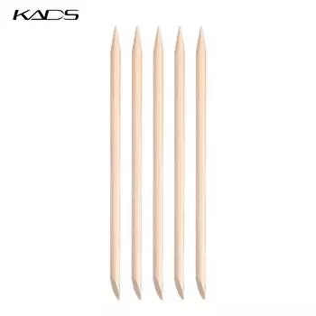 KADS 5 шт./компл. дизайн ногтей толкатель для удаления кутикулы уход за маникюром/оранжевая деревянная палочка инструменты для ногтей