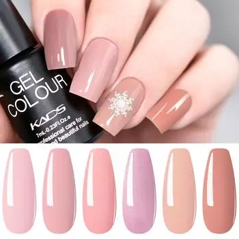 KADS 6 шт. гель-лак для ногтей УФ-гель для ногтей лак для дизайна ногтей полуперманентный маникюр замачиваемый гель-лак для ногтей