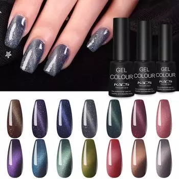 KADS 7 мл гель-лак для ногтей «кошачий глаз» 57 цветов гель для ногтей УФ-светодиодный гель для замачивания полуперманентный маникюрный гель-лак для дизайна ногтей