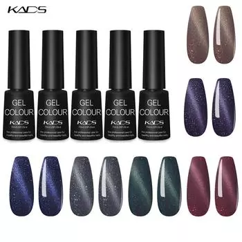 KADS 7 мл Гель-лак для ногтей «Звездный кошачий глаз» Гель-лак для ногтей Маникюрный клей для дизайна ногтей Soak Off УФ-светодиодная лампа Полуперманентный гель УФ-лак для ногтей