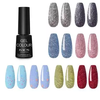 KADS 7 мл Платиновый УФ-гель для ногтей Блестящий гель-лак для ногтей Soak Off Гель-лак для ногтей Маникюрные предметы 147